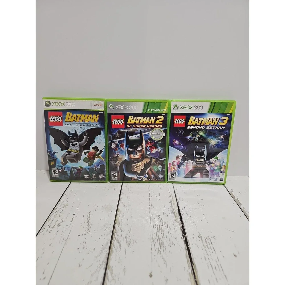 Xbox 360 Lego Batman 1 2 and 3 series